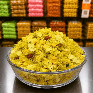 Sp. Roasted papad poha